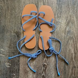 NWOT UO Wrap Sandals
